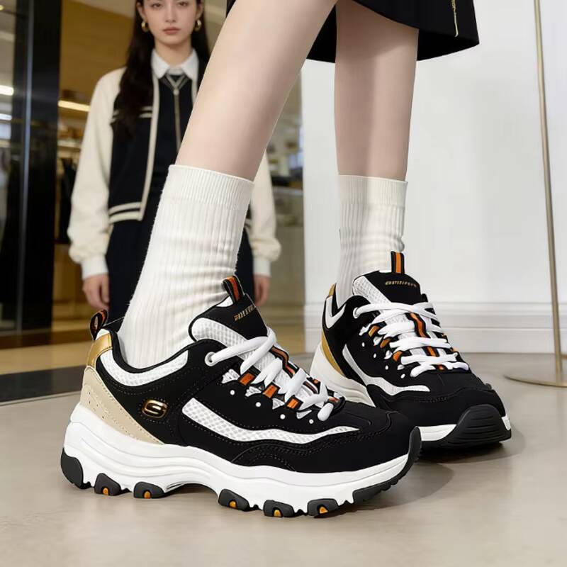 Women Shoes Skechers - Skechers D Lites Damen Chunky Sneakers