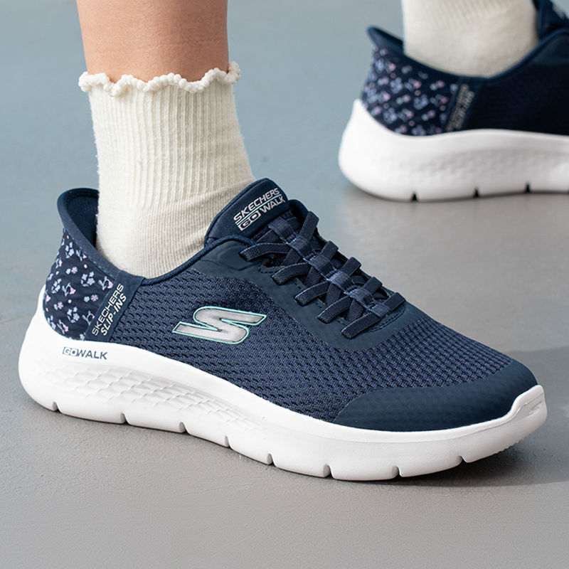 Women Shoes Skechers - Skechers 125525-NVY Damen Slip-On Hands-Free Walking