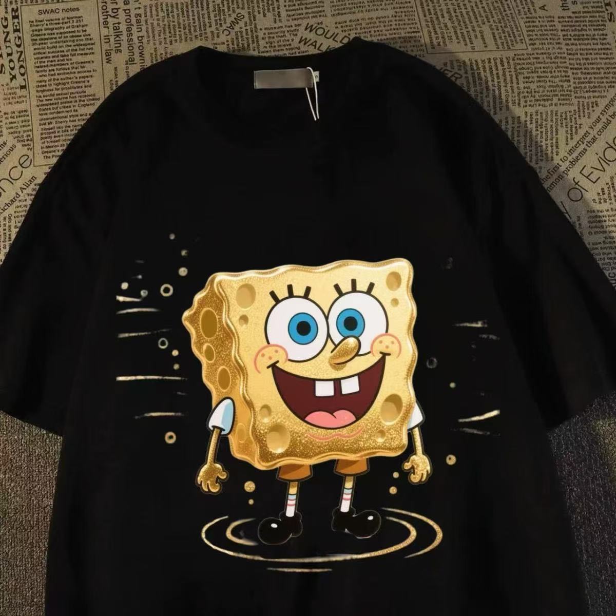 Women'S Shoes For Crews - Vintage SpongeBob-Print-T-Shirt für Männer und Frauen,
