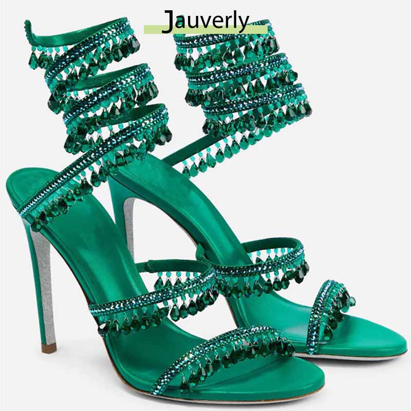 Rhinestone Sandal Women - 2026 Damen High Heels Neue Strass-Sandalen