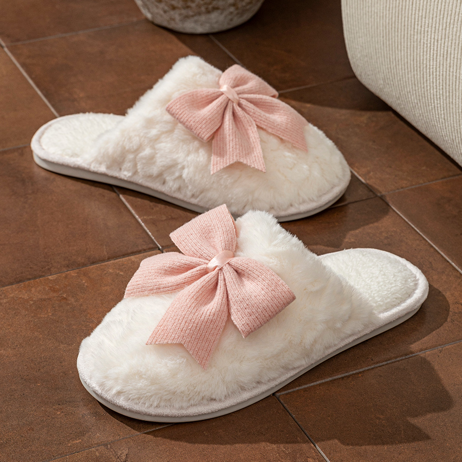 Women Shoes On Sale - YNPO 2026 Niedliche Modische Schmetterling-Schleife Damen-Hausschuhe