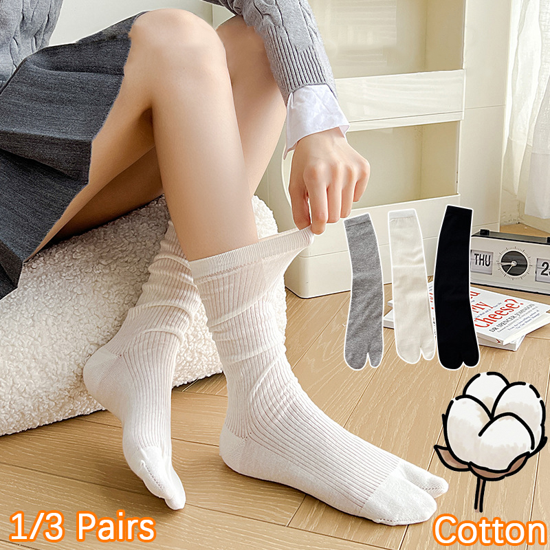 Women'S Shoes For Crews - 1/3 Paar Damen Japanische Baumwoll-Tabi-Socken für
