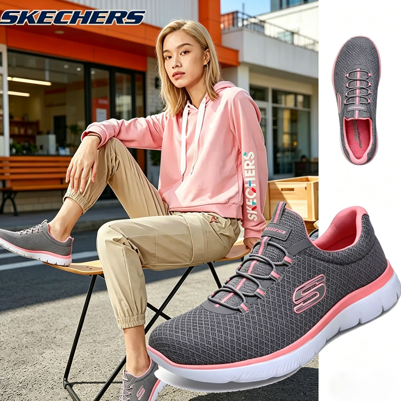 Women Shoes Skechers - Skechers Frühlingsschuhe für Damen, atmungsaktive Mesh-Sportsneaker,