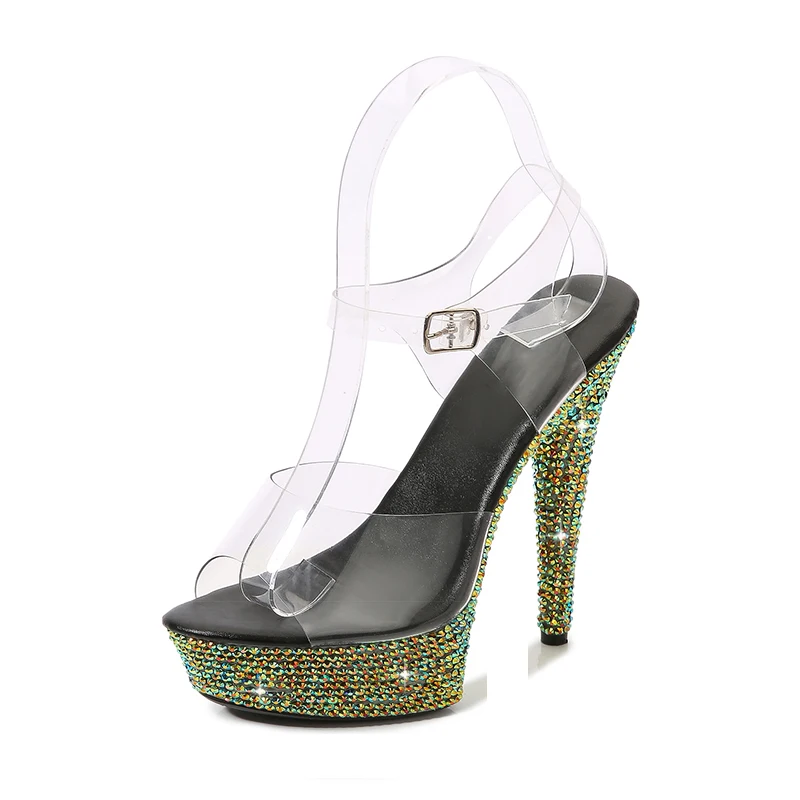 Nachtclub Frau Sandalen 13 cm  – Rhinestone Sandal Women Bewertung und Preis
