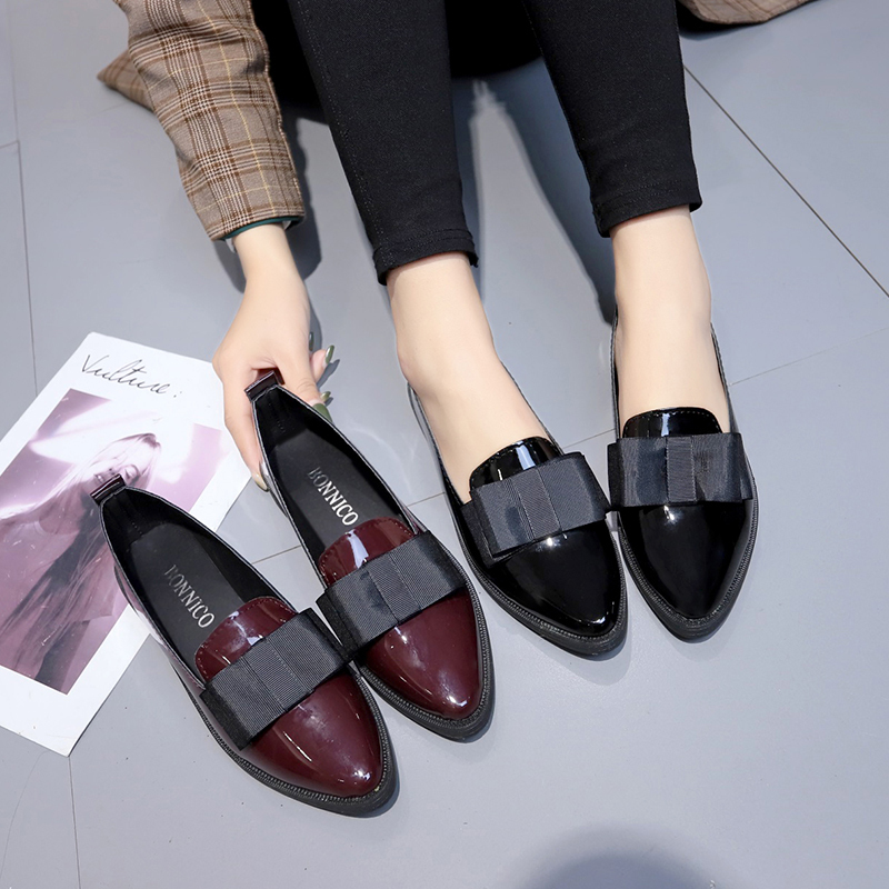 Schwarze/Weinrote Lackleder-Sp – Women Shoes On Sale Bewertung und Preis