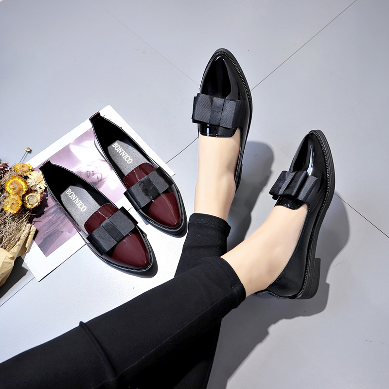 Schwarze/Weinrote Lackleder-Sp – Women Shoes On Sale Bewertung und Preis
