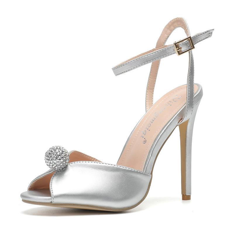 Neue Luxus-Perlen-Strass-Peept – Rhinestone Sandal Women Bewertung und Preis