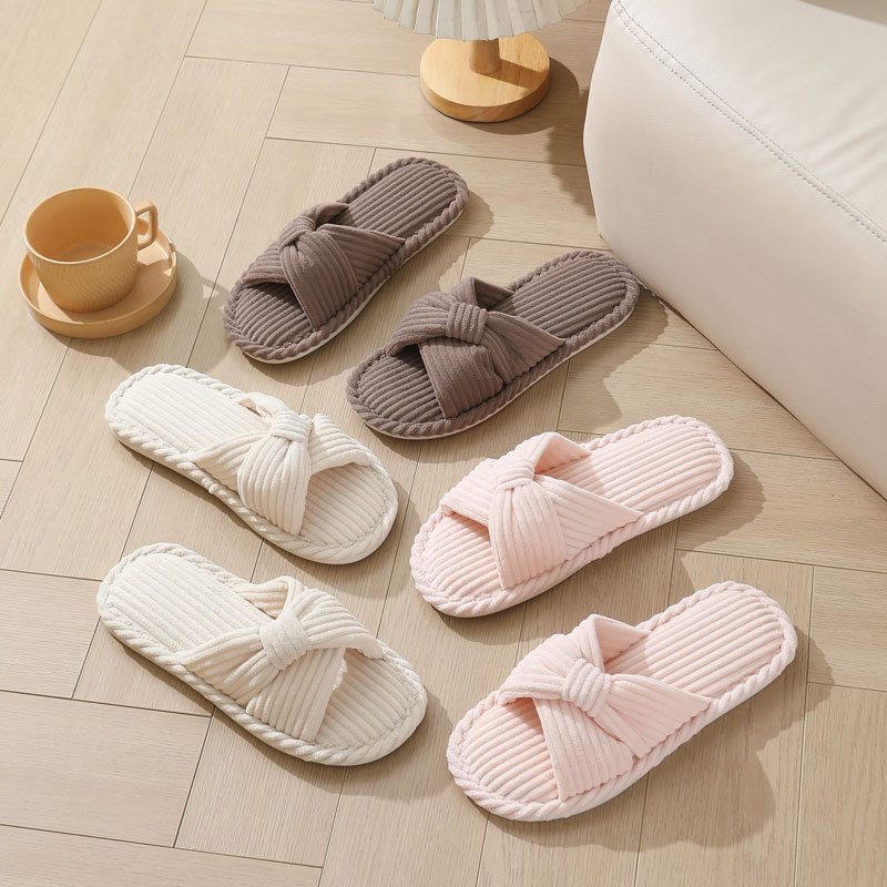 Cord-Hausschuhe mit Kreuzrieme – Women Shoes On Sale Bewertung und Preis